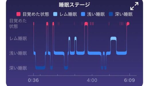 Sleep record by Fitbit
