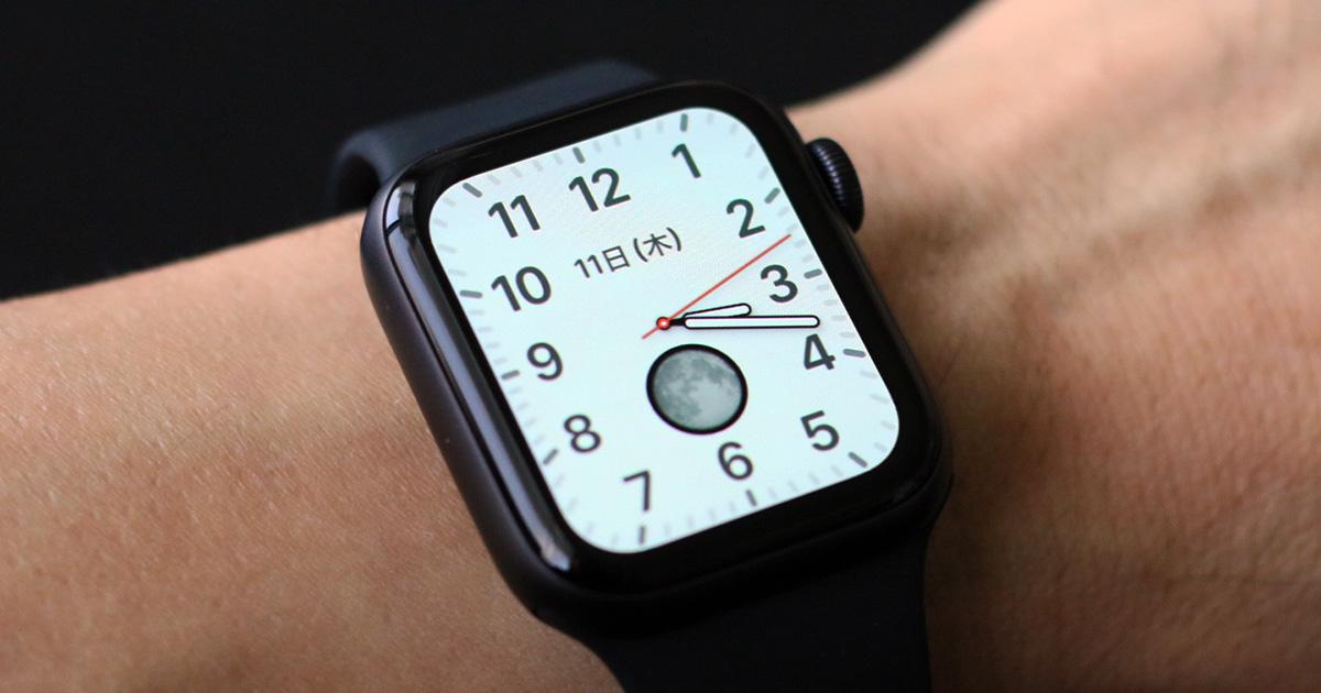 愛用するApple Watch 5の文字盤（本人撮影写真）