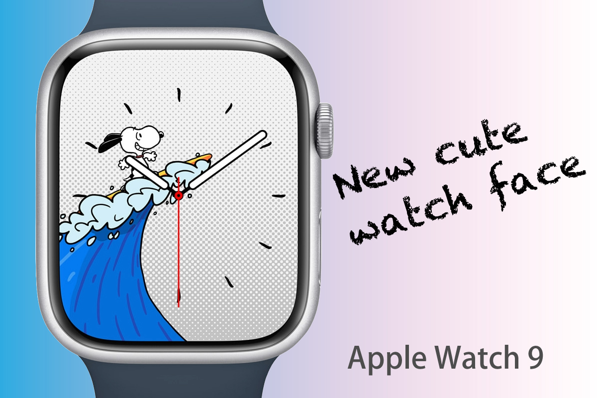 New-cute-watch-face-Apple-Watch9（スヌーピーの文字盤）イメージ画像