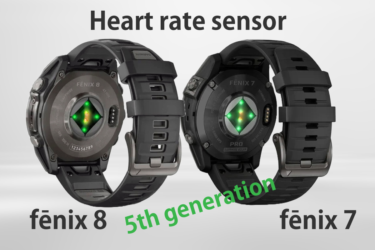 5th generation Heart rate sensors