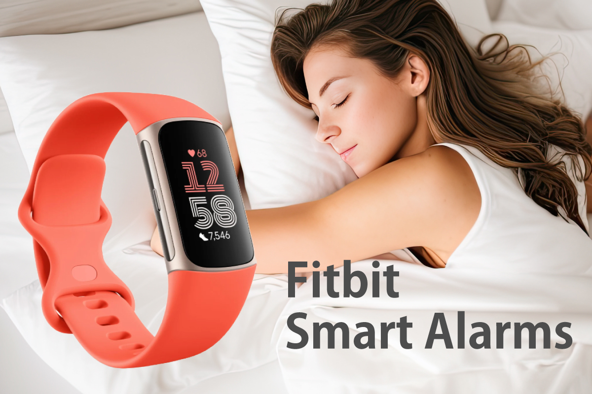 Fitbit Charge 6のスマートアラーム機能(イメージ画像)