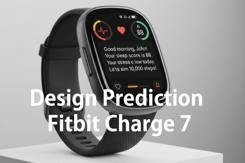 Fitbit-Charge 7のデザイン予想イメージ画像：その①（作成：おかきソムリエ）by google gemini