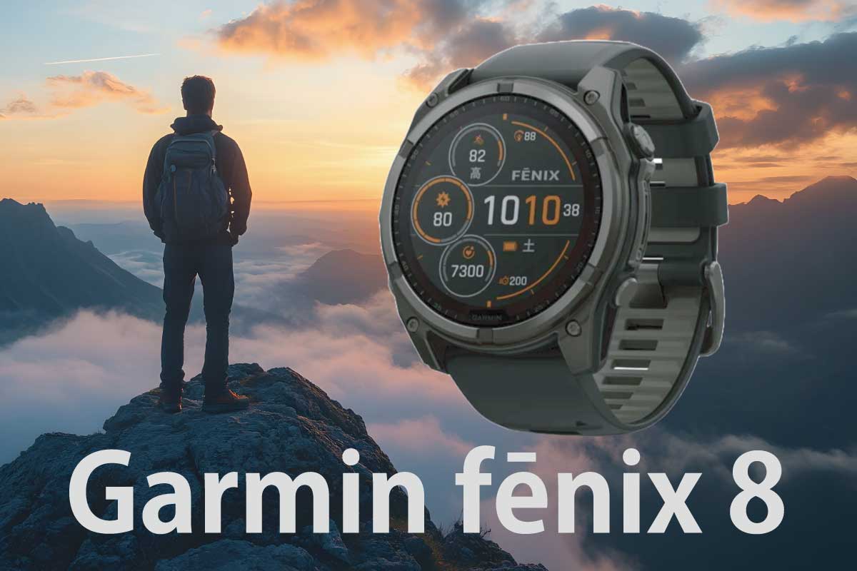 Garmin fēnix 8 Dual Powerと登頂した様子のイメージ画像