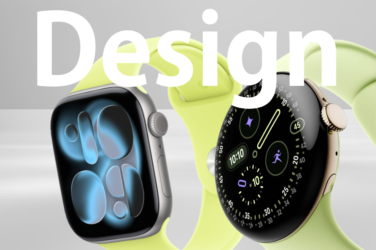 Apple Watch11とPixel Watch4のデザインイメージ画像(作成:おかきソムリエ)