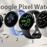 Pixel Watch歴代シリーズ（初代・２・３・４）の画像（作成：おかきソムリエ）