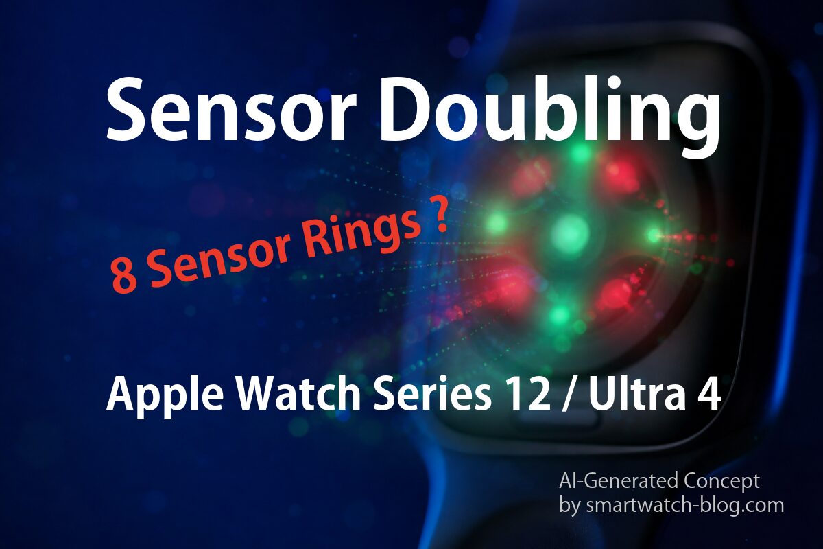 Apple Watch Ultra 4で噂されるセンサー倍増のコンセプトイメージ（スマブロ.com）
