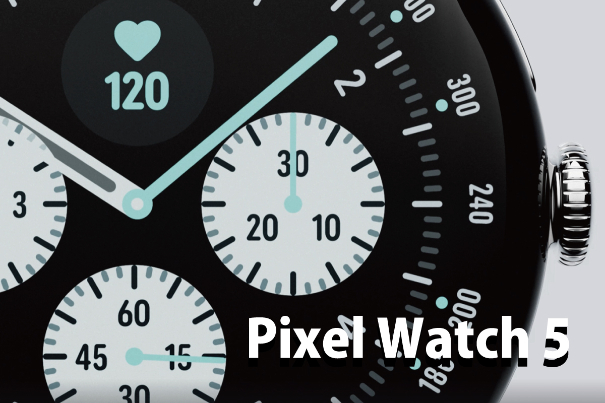 新しいウォッチフェイスのPixel Watch 5 (参考:Google Blog)