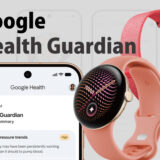 Google Healthアプリに表示されたHealth Guardianの月次サマリーと、Pixel Watch・Fitbit Air
